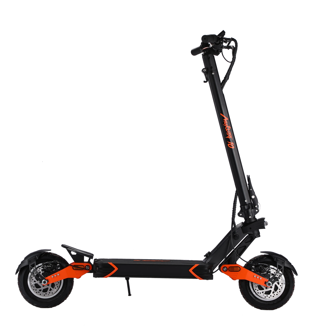 MUKUTA 10 Dual / Single Electric Scooter ASAP SCOOTER Orange&Black