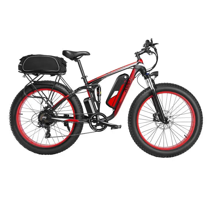 Red XF-800 A6061 Folding Motor Electric Bicycle ASAP® Rider Europo